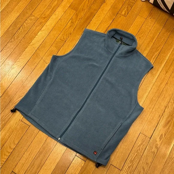 Woolrich Men's Slate Blue Fleece Vest - Picture 3 of 6